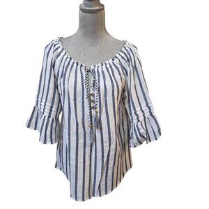 Unique Spectrum Women's Medium Cotton Blend 3/4 Sleeve Top